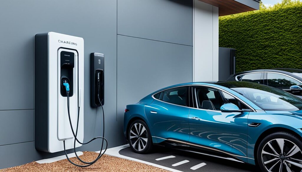 Electric car charger installation