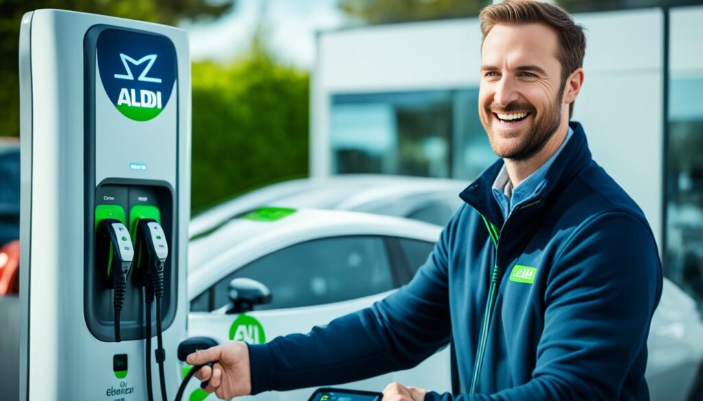 How to use Aldi EV chargers