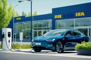 electric car charging at ikea