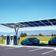 solar electric car charging station