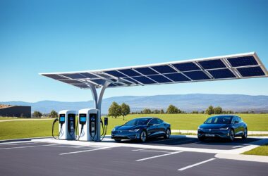 solar electric car charging station