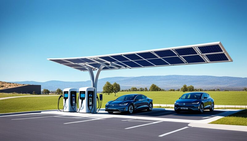 solar electric car charging station