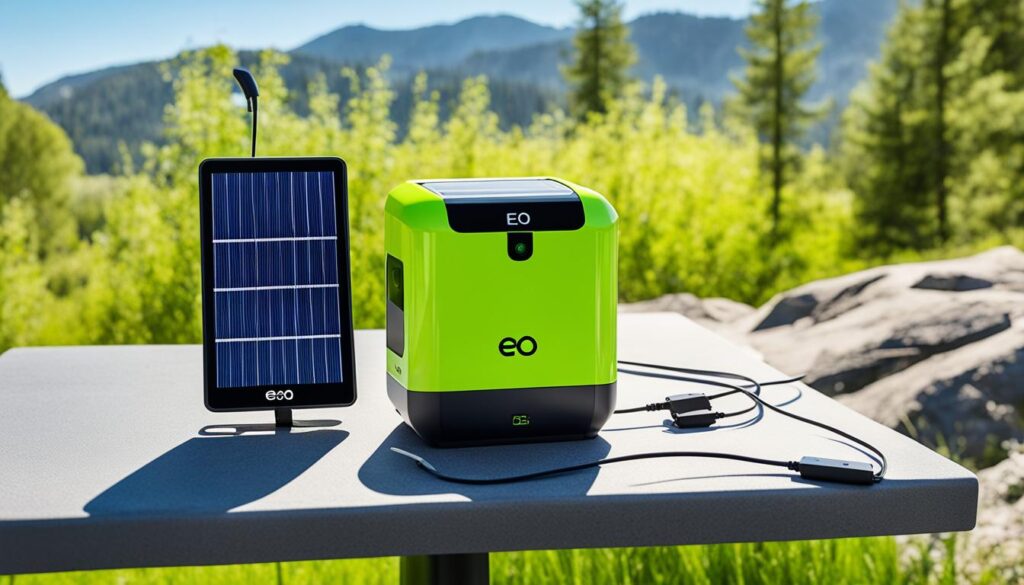 EO Mini Solar Charging Feature