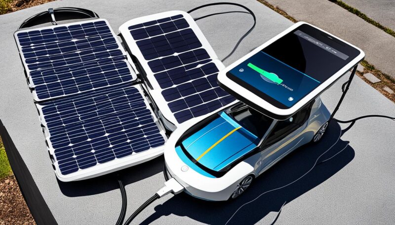 portable solar charger for electric car