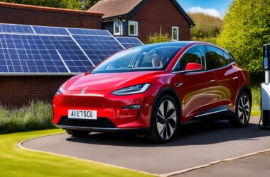 solar panels to charge electric car uk