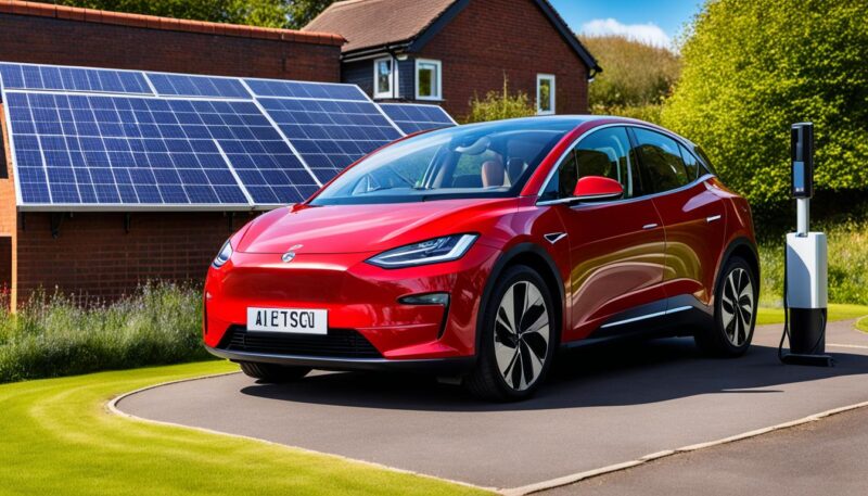 solar panels to charge electric car uk