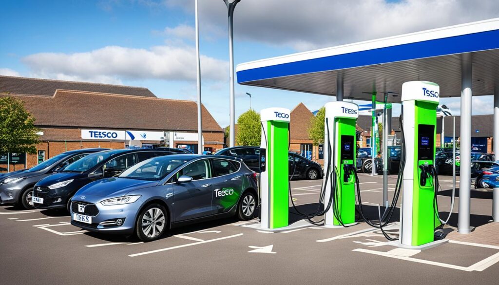 tesco electric vehicle charging stations